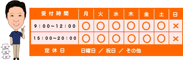 営業日　受付